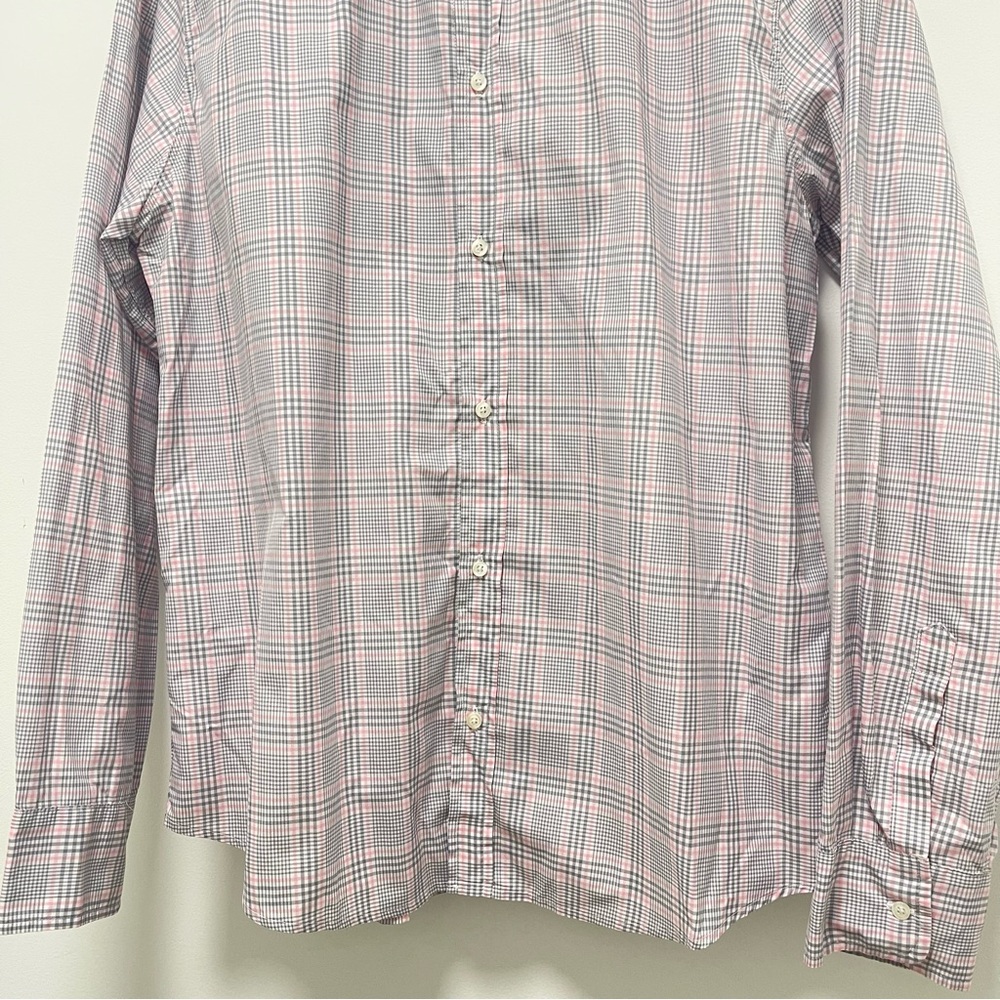 Frank & Eileen Paul Long Sleeve Button Down Pink Gray Plaid Shirt Size X-Large - Picture 4 of 11